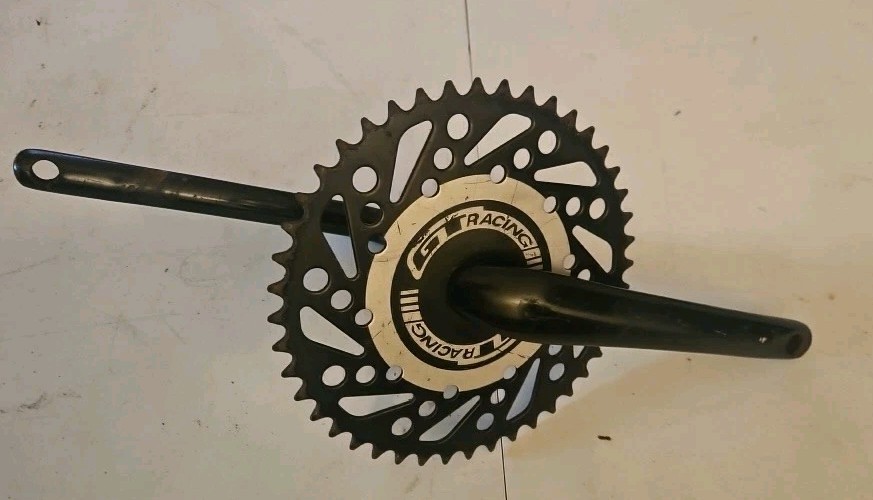 175mm One Piece BMX Crankset 44 Tooth GT Sprocket Performer 