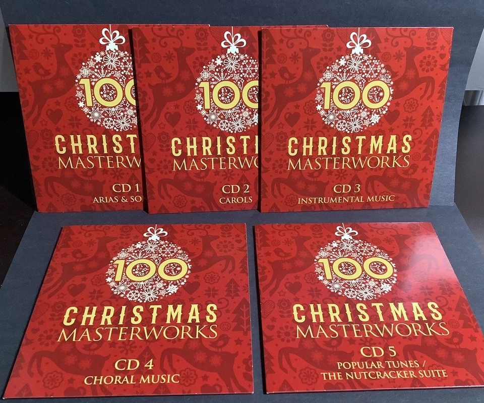 100 Christmas Masterworks (5-CD Box Set, 2018) - Deutsche Grammophon - Very Good - Image 3 of 4