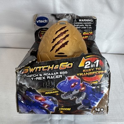 Vtech Switch and Go Hatch And Roaaar Egg T-Rex Racer 2 In 1 Easy To Transform