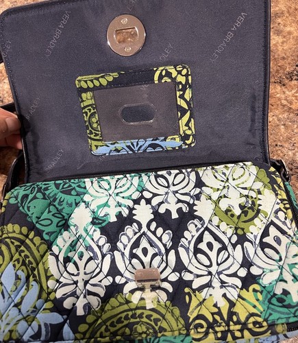 Vera Bradley Turnlock Crossbody Handtasche Organizer Karibik Meer Schultertasche - Bild 2 von 5