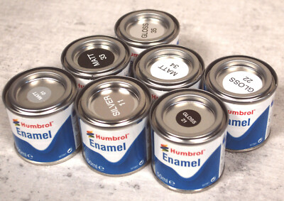(GP: 163,80 /1L)Humbrol Enamel Farben 50 ml zum Auswählen
