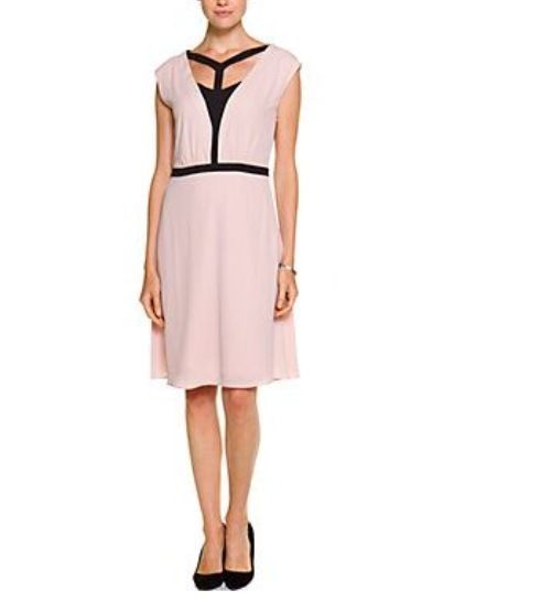 bcbgmaxazria bare pink dress BCBGMAXAZRIA Cascade Bare Pink Strapless Gown