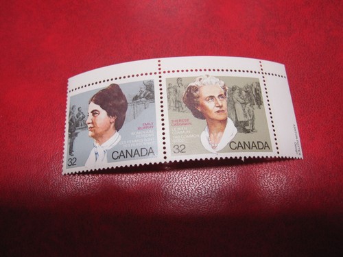 CANADA Unitrade # 1047-48 32c CANADIAN FEMINISTS SE-TENANT PAIR UR CORNER MNH