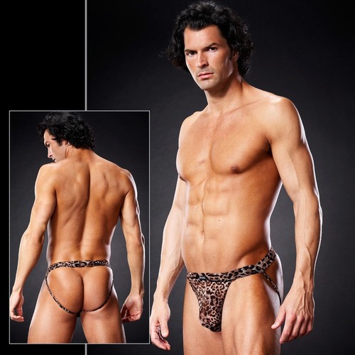 Blueline 652 Pofrei Jock String Micro Mesh Transparent LEO in S M L XL S/M L/XL - Picture 3 of 7