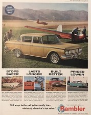 1962 AMC Rambler Classic Six 400 PRINT AD Obviously America Top Value VTG 1960s