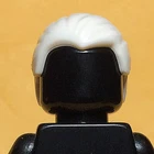 NEW LEGO - Figure Hair - Male - Combed - White x 1 - Yulran Palpatine Dooku Lor