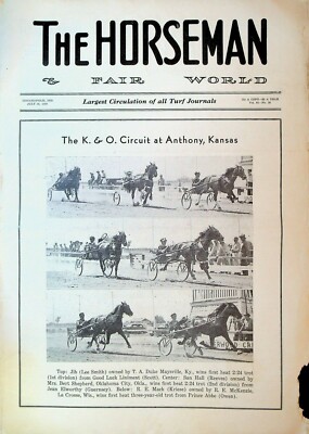 Horseman & Fair World Magazine Harness Racing July 26 1939 K&O Circuit ...