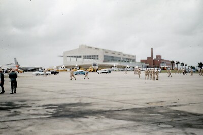 1956 Slide Boeing B-52 Bomber Stratofortress Scene @ Elgin Air Force Base FL RDB