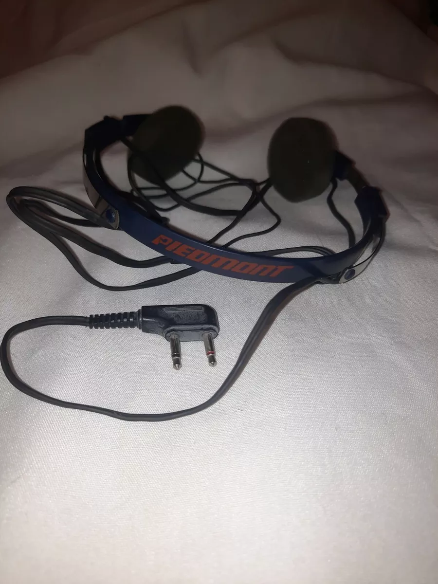 Vintage Original Piedmont Airlines Airplane Headphones Double Jack