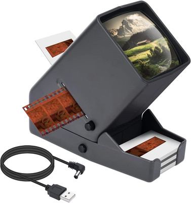 35Mm Slide and Film Viewer, Negative Viewer, Desk Top LED Lighted Illuminated Vi