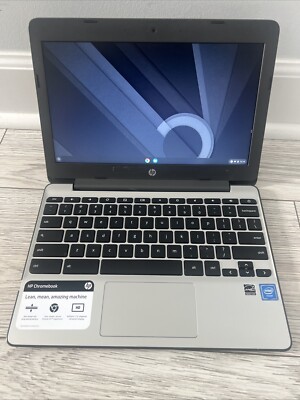 HP Chromebook 11 Intel Celeron CPU N3060 1.60GHz 4GB RAM 16GB No Charger