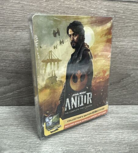 Andor Saison 1 4K Blu Ray UHD Steelbook Star Wars Story Collectors Edition Neuf - Photo 1/3