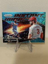 2020 Prizm Instant Impact Teal Donut Circles /15 SSP Bryce Harper #11-2 Phillies