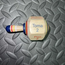 Pirinola Toma Todo 1 Wood Regular Size Mexican Traditional Toy