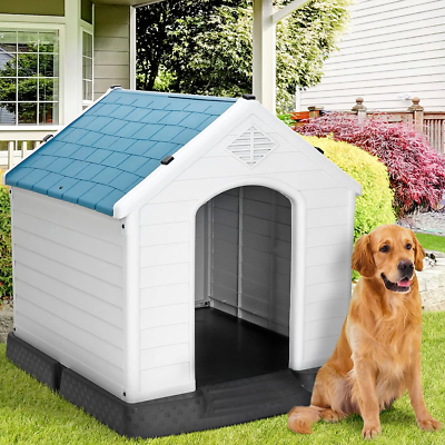 Large Dog House Insulated Waterproof Pet Kennel Shelter Indoor
