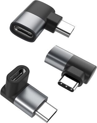 Basesailor 90 Grad USB C Extender Adapter 3 Stück Rechter Winkel Typ_C Stecker