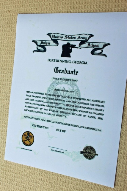 c22-us-army-sniper-school-ft-benning-ga-graduation-certificate-nice