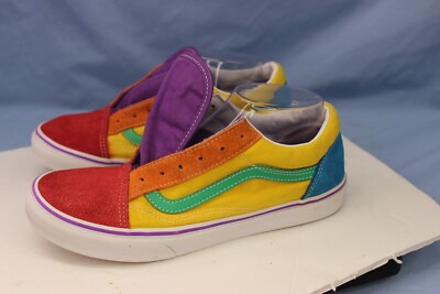 Vans Unisex Off The Wall  Suede Sneakers Multicolor Big Kids/Juniors Size US 7