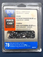 HOME DEPOT POWER CARE 20" B78 CHAINSAW BLADE Echo-Homelite-Poulan-Craftsman