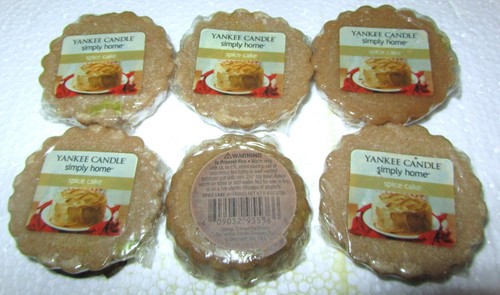 LOT OF 6 Yankee Candle Retired "SPICE CAKE" ~ Food ~ Tarts Wax Melts ~ RARE~ NEW - Picture 3 of 3