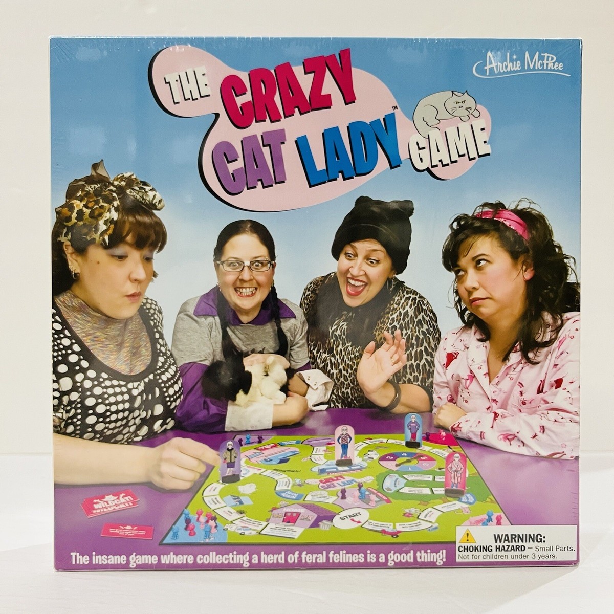 The Crazy Cat Lady Board Game Archie McPhee Accoutrements New in