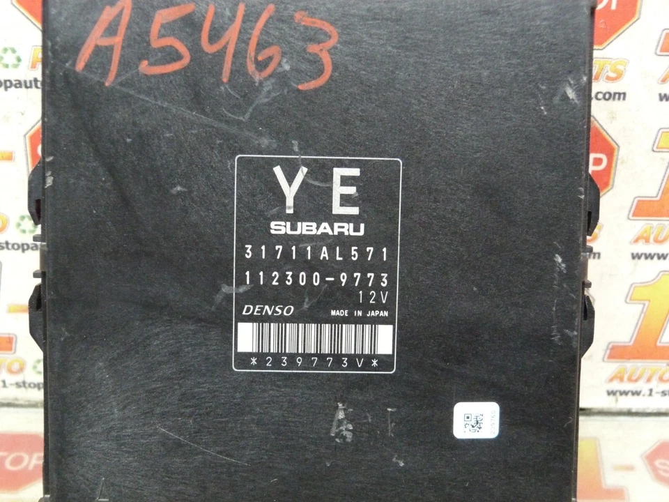 Subaru Legacy Outback 2008 módulo de computadora de transmisión de 2,5 L TCU TCM 31711AL571 Foto 2 de 4