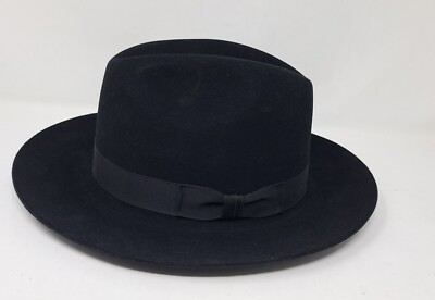 Vintage Royal Deluxe Stetson Key Club Hat 7 Black | eBay