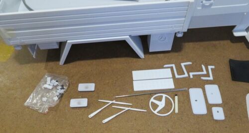 1/6 For SCX6 Mercedes-Benz Unimog U4000 Double Cab UNPAINTED Plastic Body Shell - Picture 18 of 20