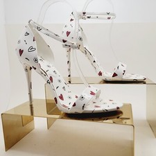 ALDO Brandii Milk Kiss Ankle Strap Sandals Heels Fun Wedding Sz 8