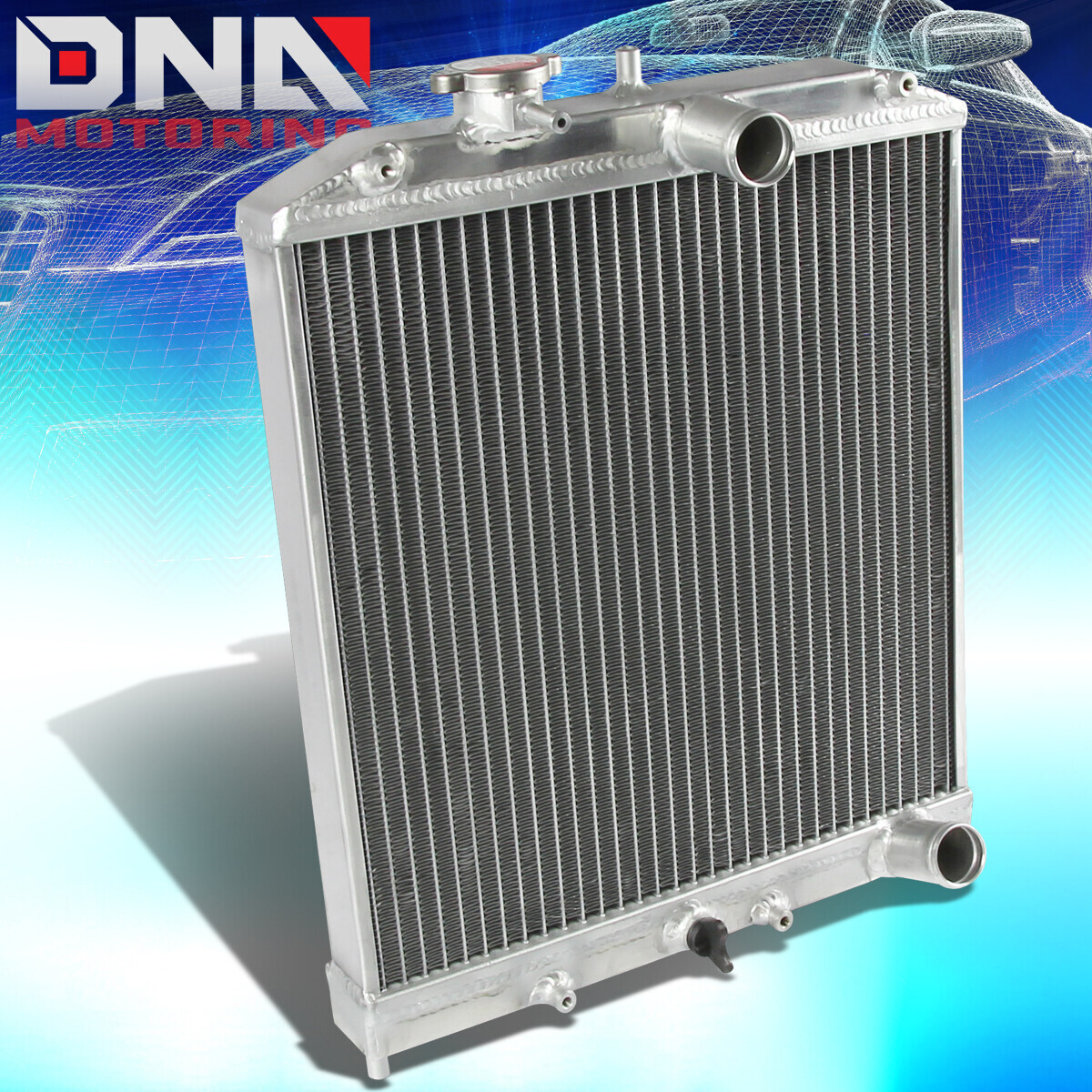 DNA Automotives RA-FM79 Radiatore Racing In Alluminio T-6061 - 3 Filetti, Prestazioni Di Raffreddamento Potenziate - 3