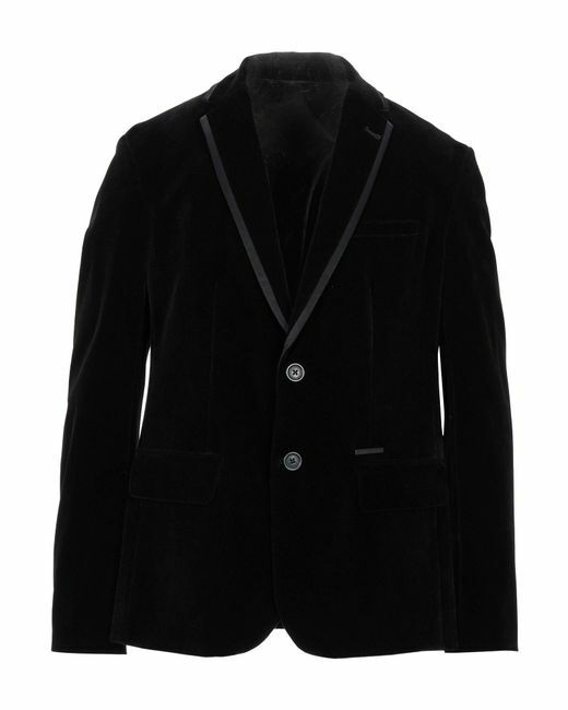 Armani Exchange A/X Mens Black Velvet Tuxedo Sportcoat