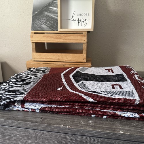 MLS Toronto TFC All For One Woven Tapestry Throw Fringe Blanket 48x60 NewWTags - Picture 19 of 22
