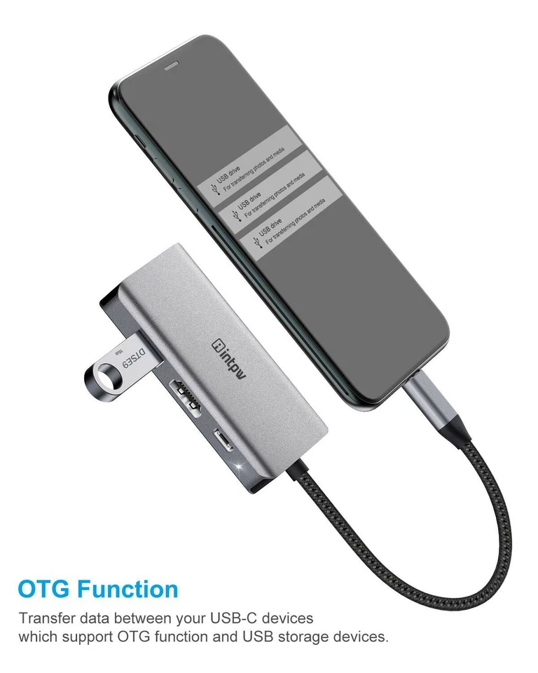 USB 3.1 Type-C to HDMI VGA Adapter USB C Hub with 4K HDMI 1080P VGA NEW FREESHIP - Image 2 of 4