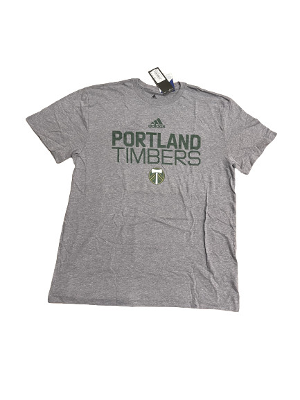 Футболка Adidas MLS Portland Timbers Tri Blend S/S Серо-зеленая ED8455 