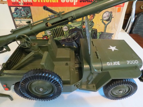 Vintage 1965 Hasbro GI JOE Official Jeep Combat Set #7000 W/Original Box - Nice - Picture 5 of 24