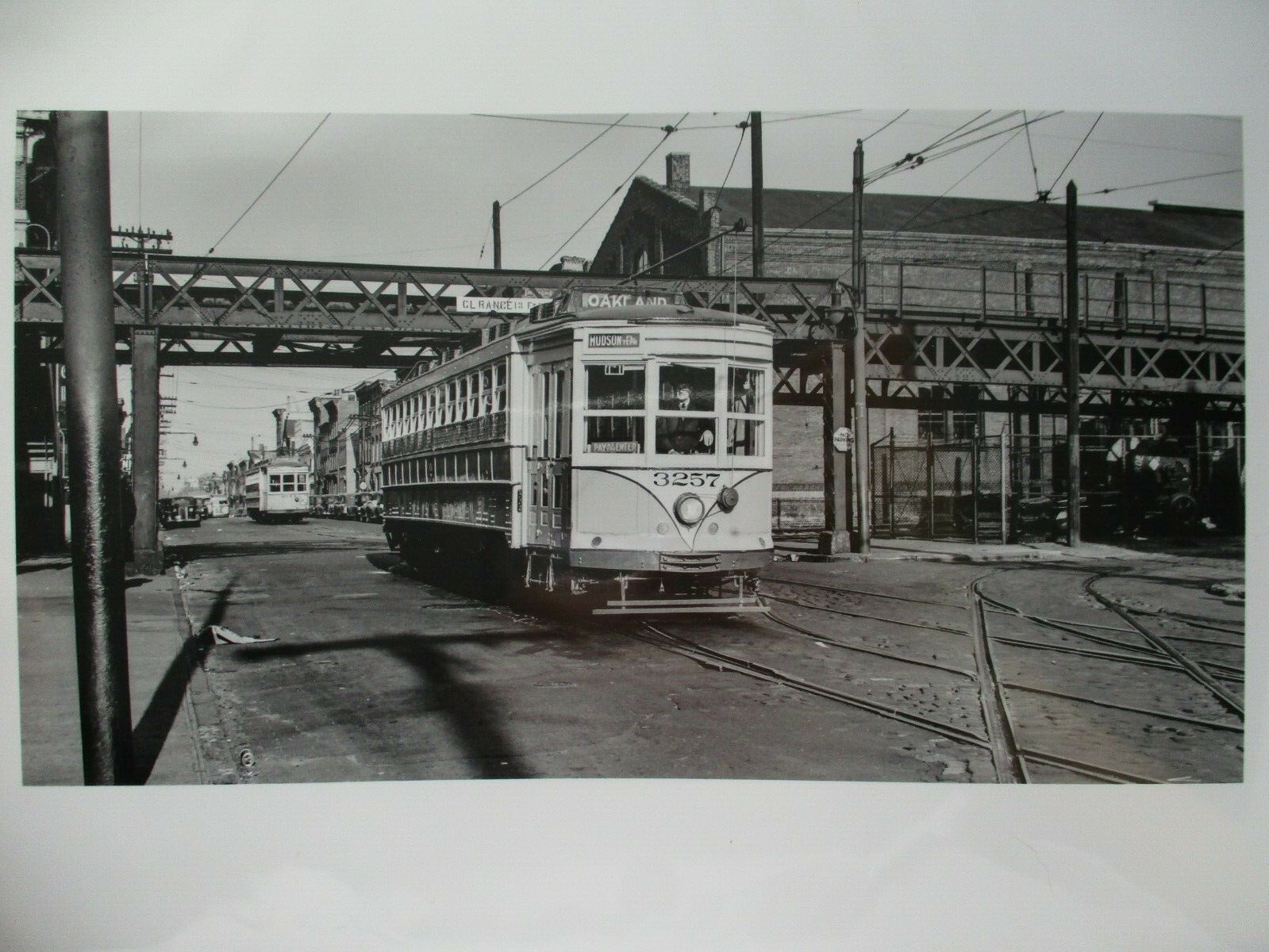 Original PSNJ Oakland Hudson Trolley New Jersey Vintage 616 Film Photo Negative