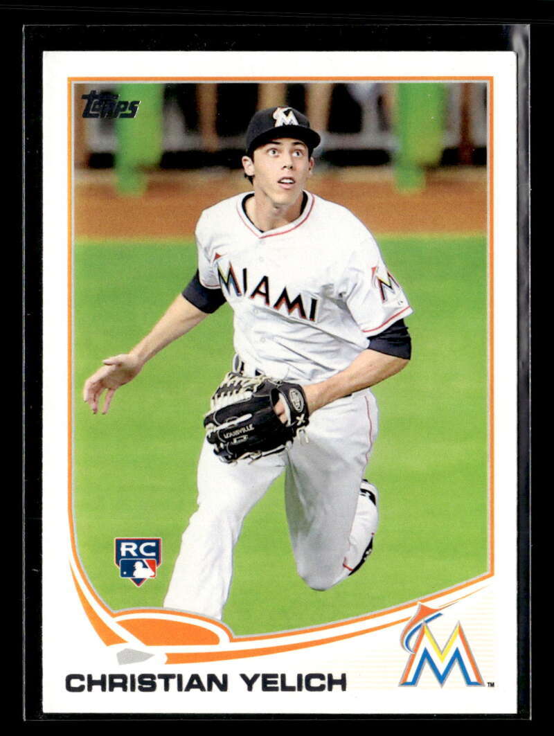 2013 Topps Update Christian Yelich #US290 Rookie Miami Marlins U1946