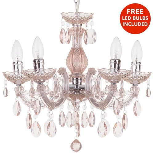 Litecraft Marie Therese Chandelier & Wall Light Multi Arm - 8 Colours - Picture 76 of 154