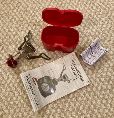 Ultralight Camping Backpacking Stove MSR POCKET ROCKET w Case