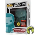 Funko Pop! Star Wars Qui Gon Jinn 2017 Vinyl Bobblehead Figure #128 Exclusive