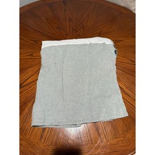 Pottery Barn Kids Light Gray Linen Crib Skirt Nursery Room Decor 52 x 28