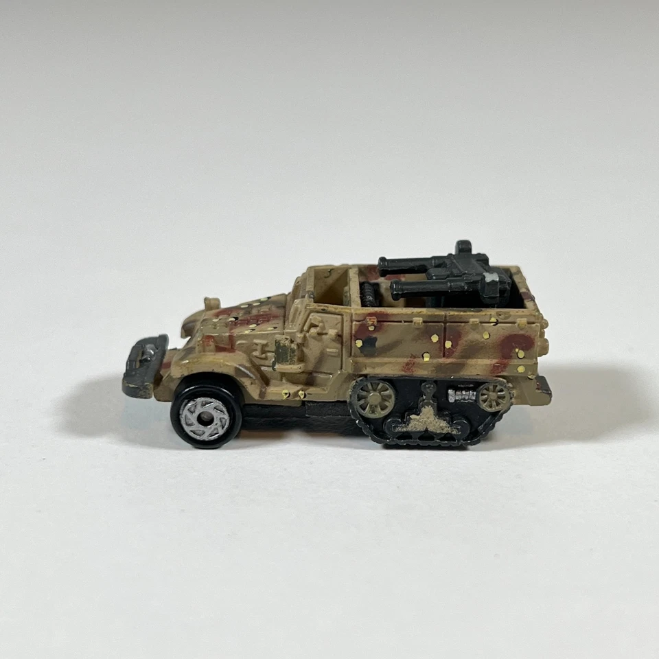 Micro Máquinas Militares M3 Vehículo Media Pista Camuflaje Ejército Galoob 1987 Escala HO Foto 2 de 4