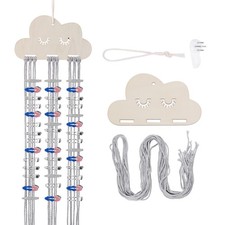 Bow Holder for Girls' Hair Bows, with Concrete Wall Hooks, Gray