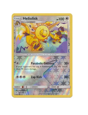 Pokemon - Heliolisk - 180/236 - Reverse Holo Rare - Cosmic Eclipse - NM/M