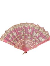 24pc Pink hand Fans w/ gift bag Wedding Favor Party Favor Spring Summer