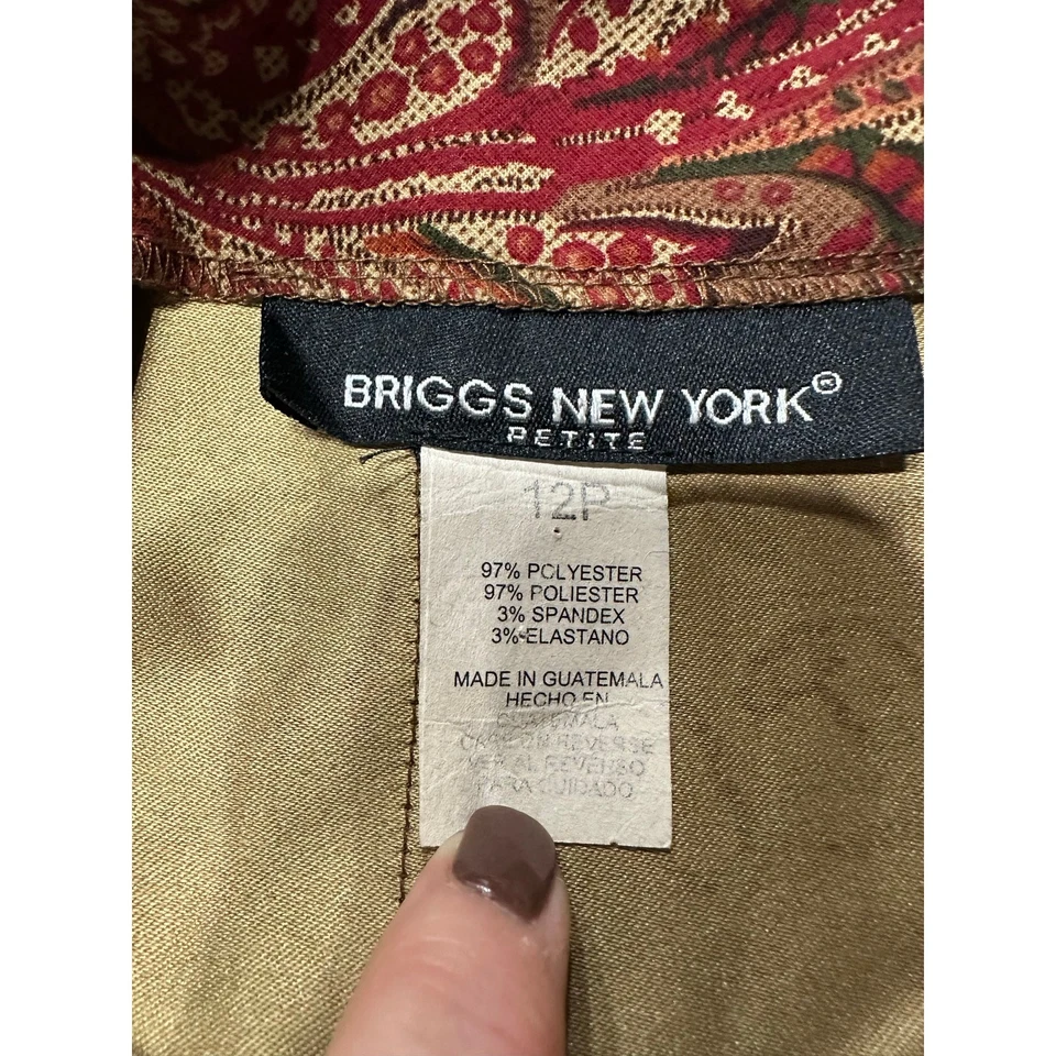 Falda vintage de cachemira floral para mujer midi dorada oxidada 12 P modesta madura oficina Foto 2 de 4