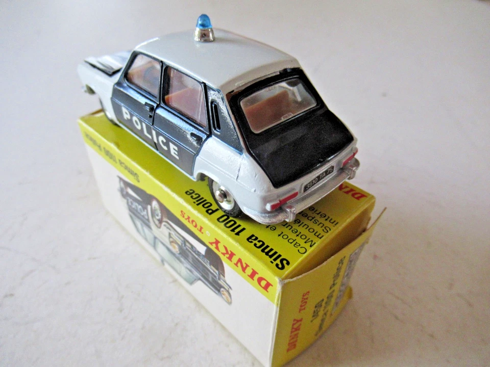 DINKY TOYS Ref 1450 SIMCA 1100 POLICE + BOITE D'ORIGINE (2) - Photo 3/4