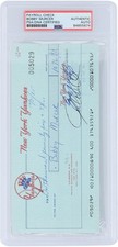 Bobby Murcer New York Yankees Signed Check from December 31, 1985 - PSA 84855674