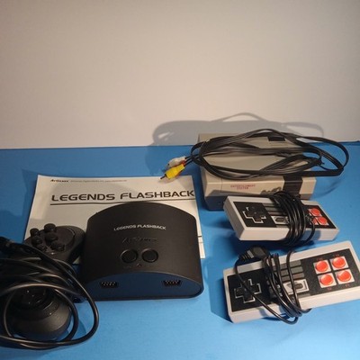 AtGames Legends Flashback Black HDMI Console with 2 Controllers and NES like -
