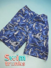  1495 shark swim trunks shorts Boys size 14/16